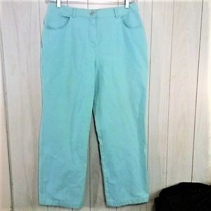St. John Sport Light Blue Trouser Pants Stretch